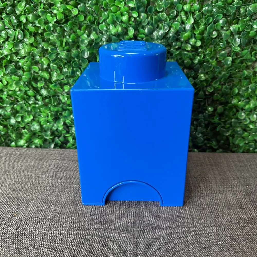 Lego Store Brick Box Bright Blue Great Gift Mini Figures Store Kids Toy Box
